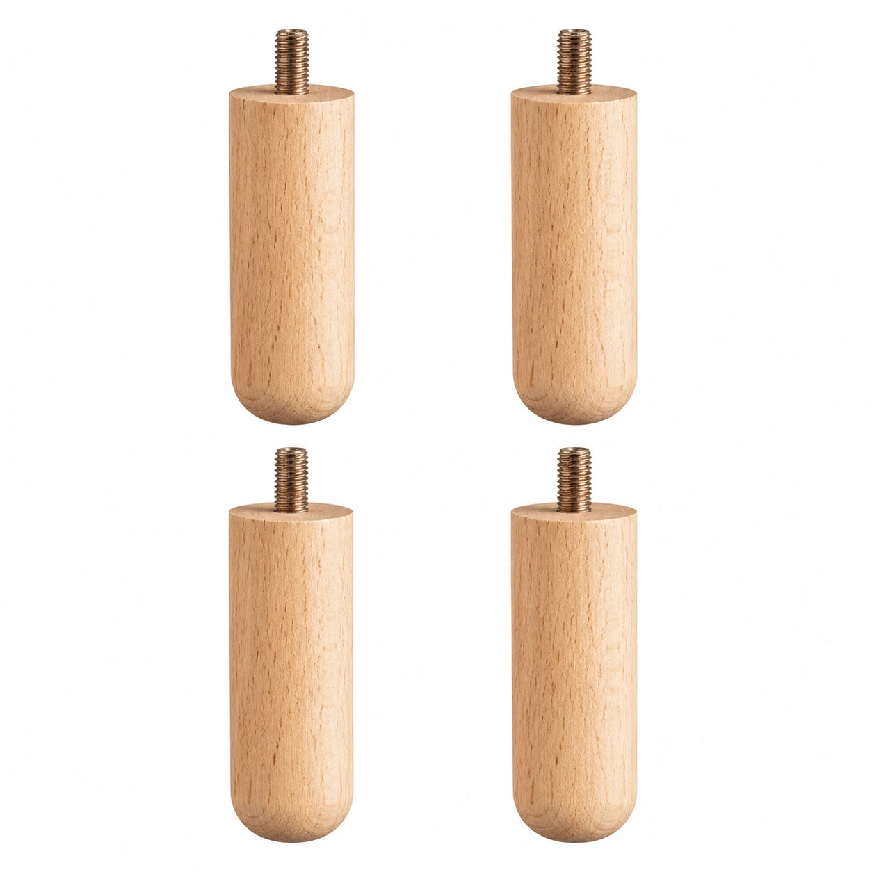 Massivholz Möbelbeine Erhöhung - Ideal für Sofa, Hocker, Zweisitzer, Couchtisch, Schrank, Bettgestell (13cm)