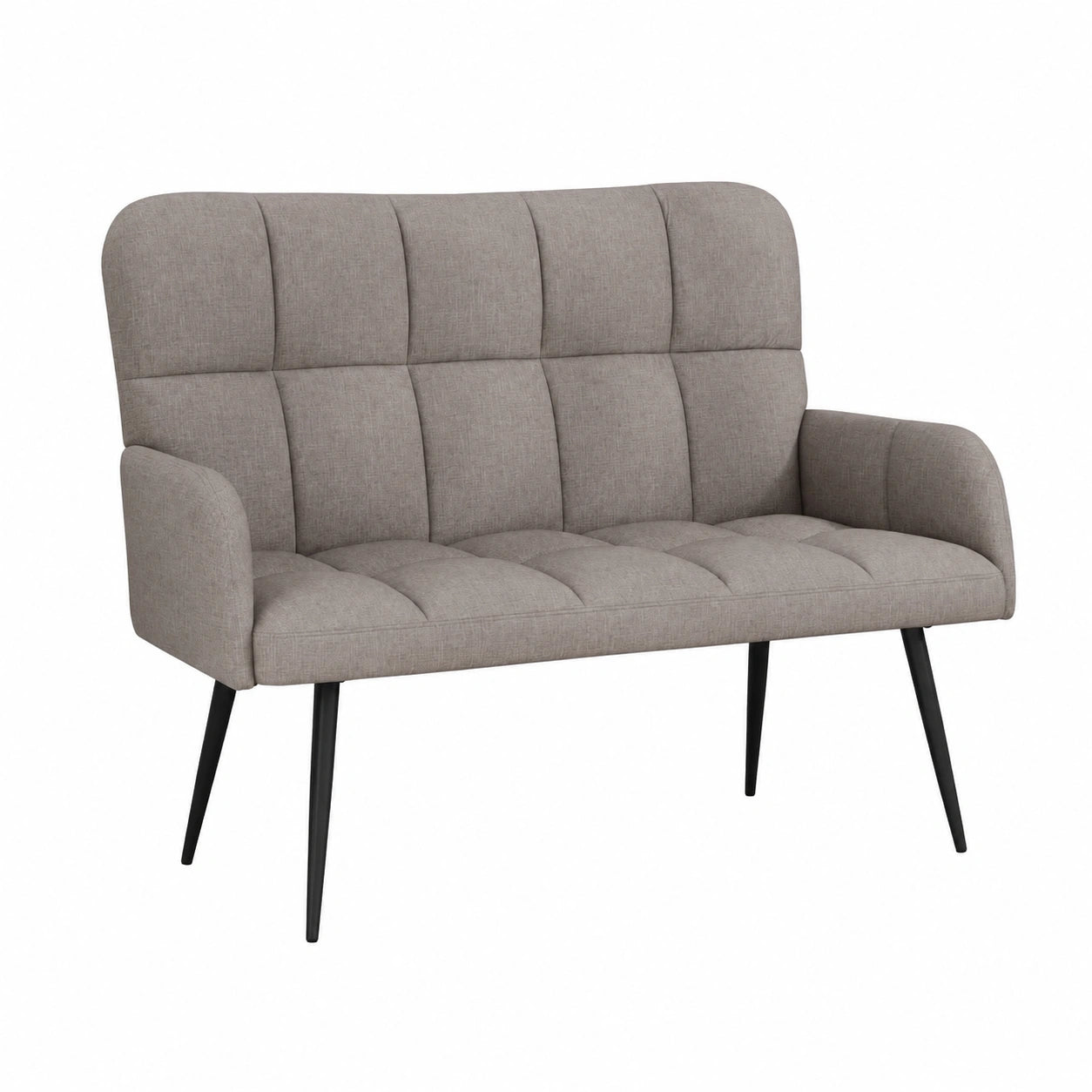 Komfortables Solivagant Zweisitzer-Sofa in Taupe, 115x61x87 cm