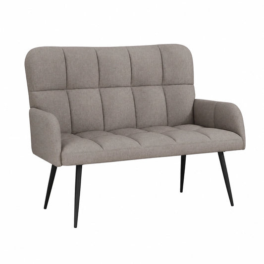 Komfortables Solivagant Zweisitzer-Sofa in Taupe, 115x61x87 cm
