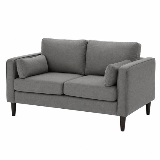Julian Bowen Hayward 2-Sitzer Sofa aus grauem Chenille